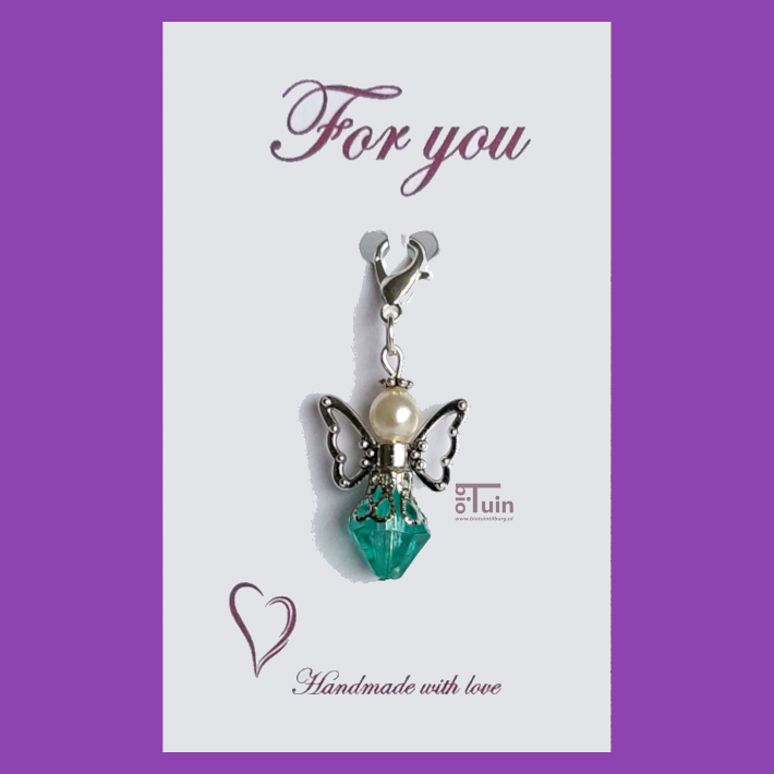 Beschermengeltje Turquoise (bicone)